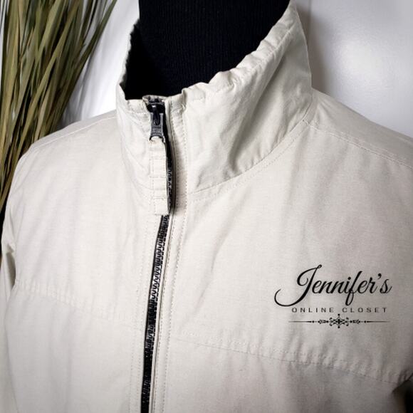 Timberland Men's Light Tan Jersey Lined Jacket Size Large - Picture 2 of 11